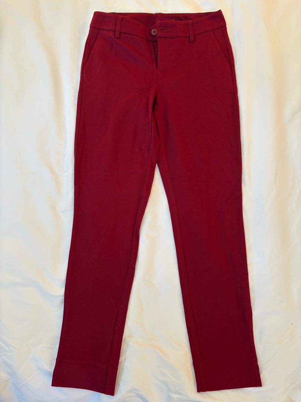 CAbi Wine Red Tailored Stretch Pants